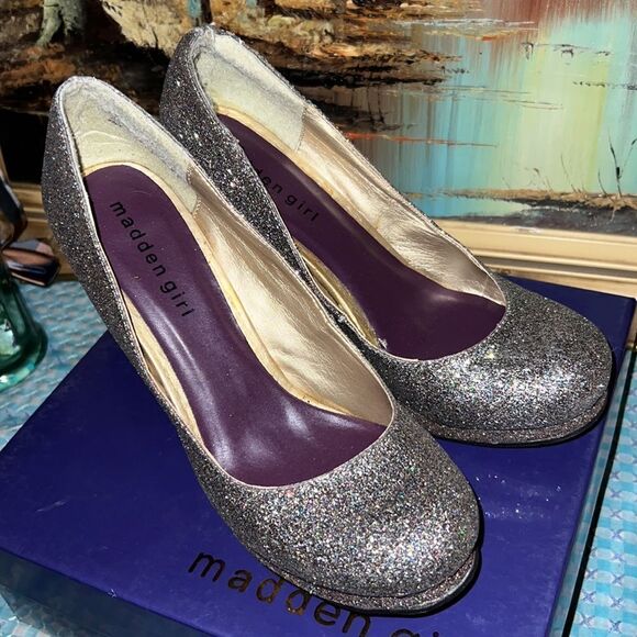 Madden Girl Sparkle Heels 👠 7.5 - Picture 3 of 12